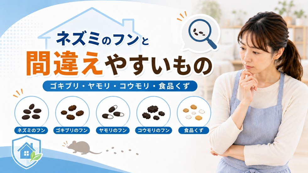ネズミのフンと間違えやすいもの