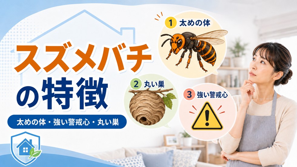 スズメバチの特徴｜危険度が高いので近づかない