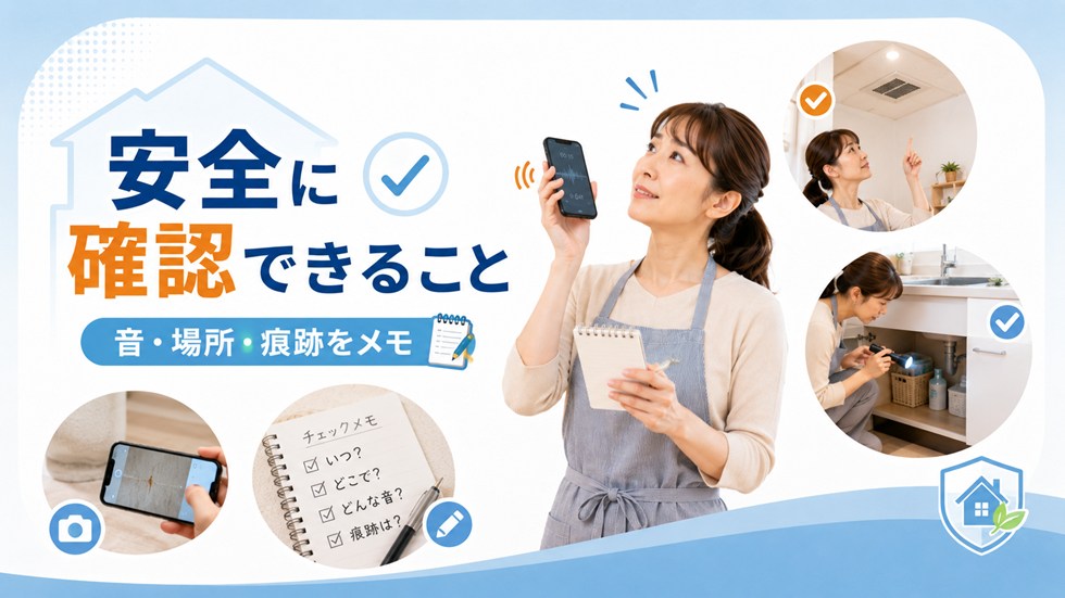 自分で安全に確認できること