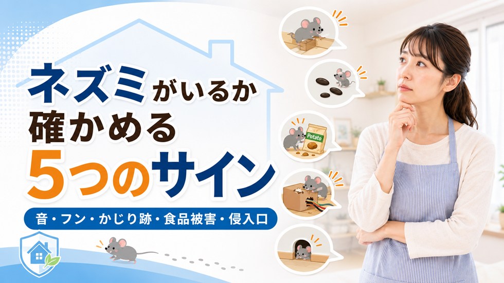 ネズミがいるか確かめる5つのサイン