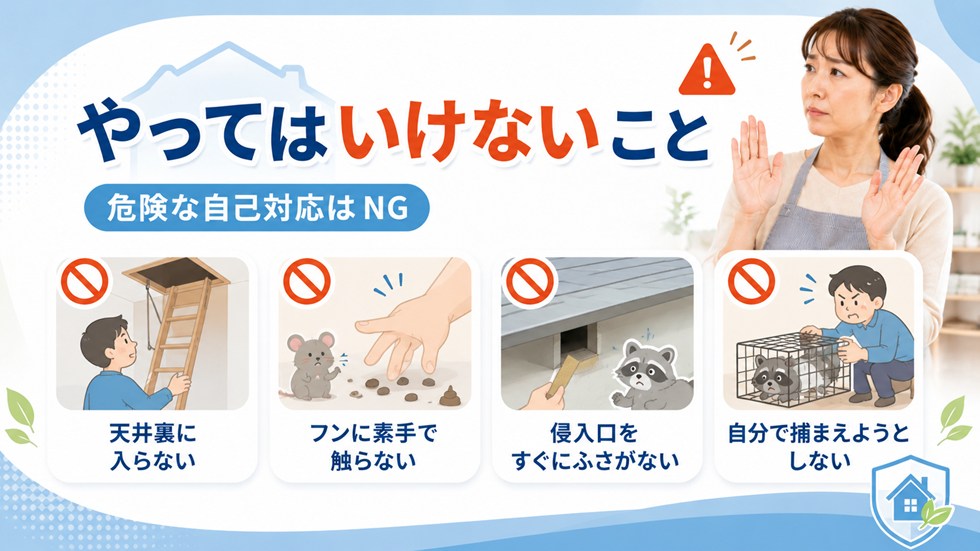 やってはいけないこと