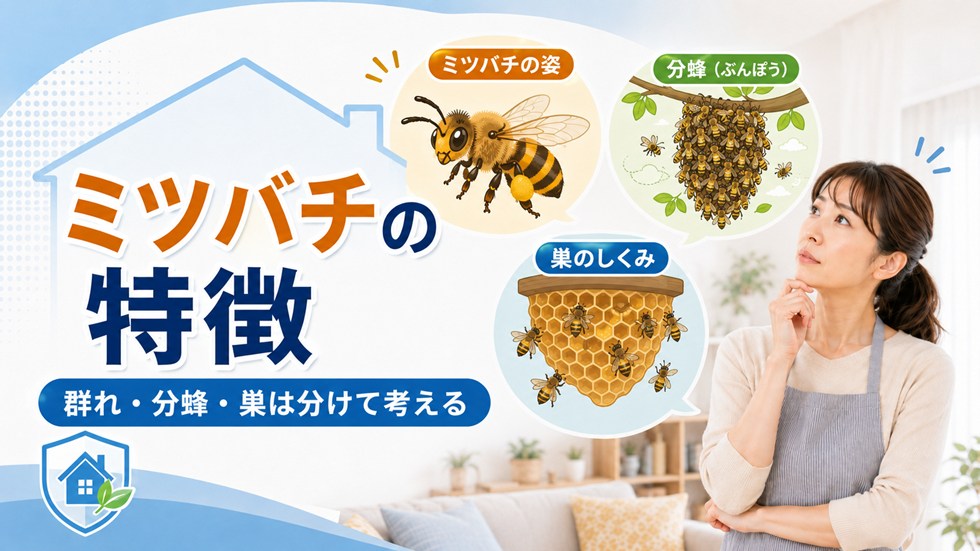 ミツバチの特徴｜巣と分蜂を分けて考える