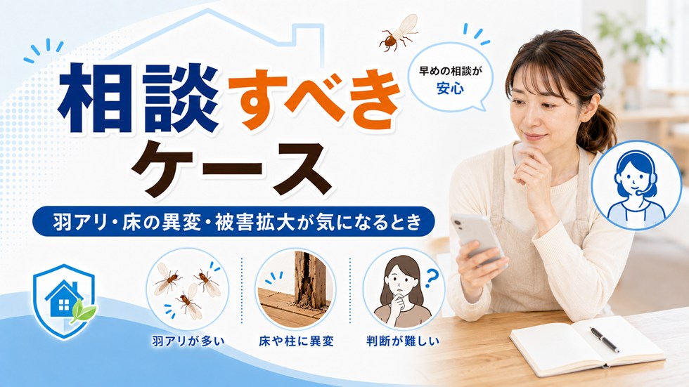 専門業者に相談すべきケース