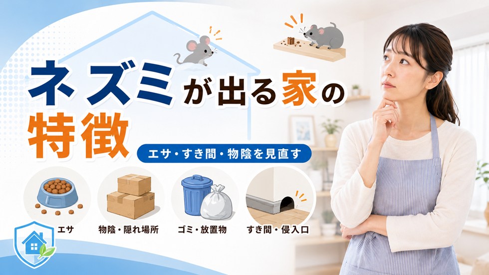 ネズミが出る家の特徴と家の周囲の整理