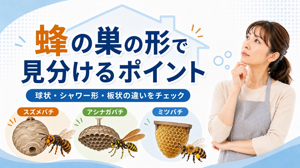 蜂の巣の形で見分けるポイント