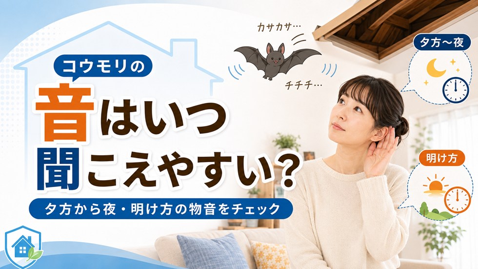 コウモリの音はいつ聞こえやすい？