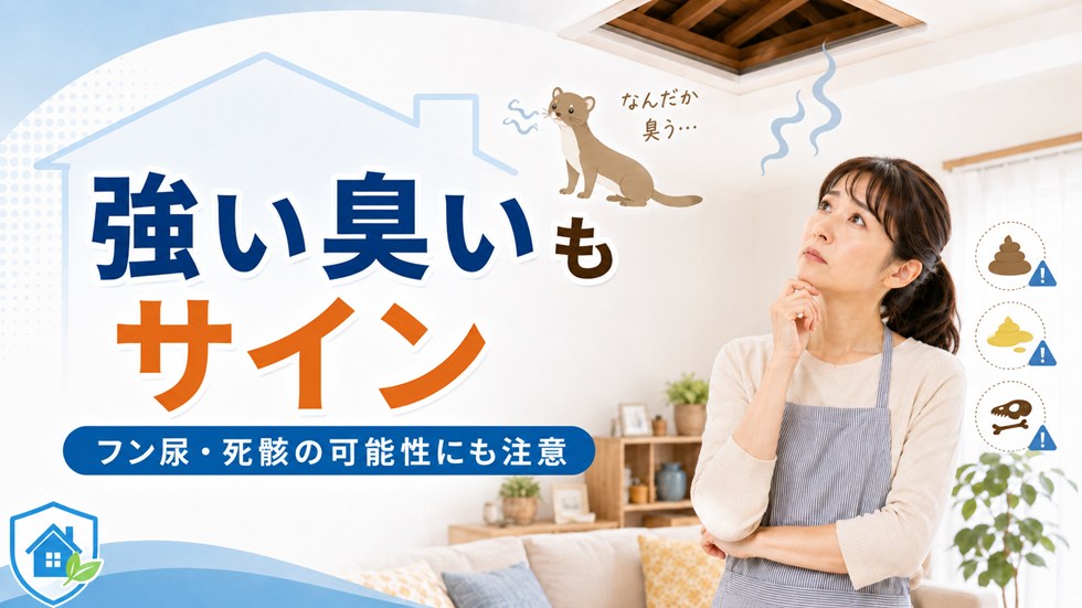 イタチの臭いの特徴｜強い臭いはフン尿や死骸の可能性も