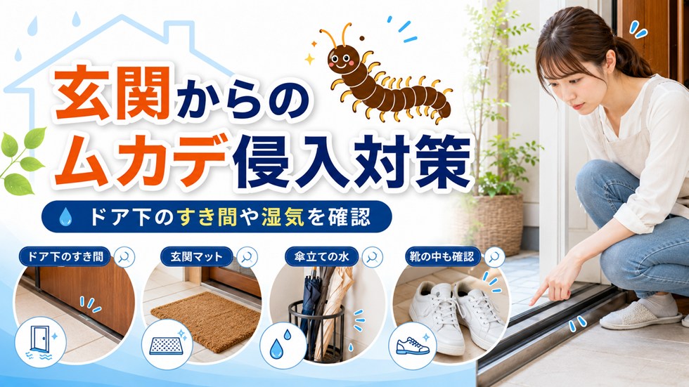 玄関からのムカデ侵入対策