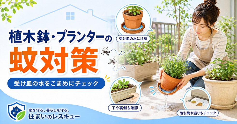 植木鉢・プランターの蚊対策