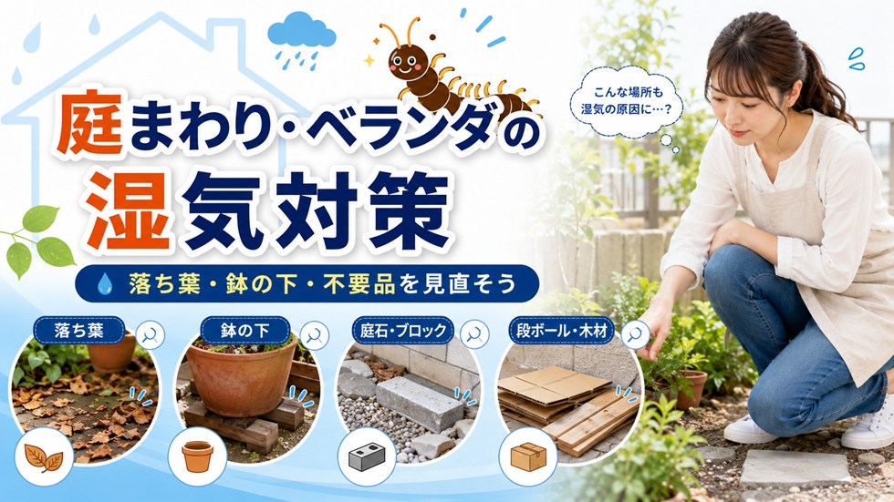 庭まわり・ベランダの湿気対策